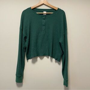 TNA long sleeve henley top